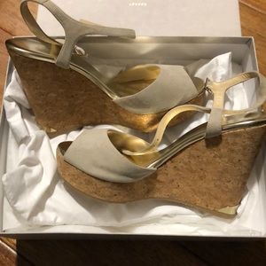 Jimmy choo suede wedges